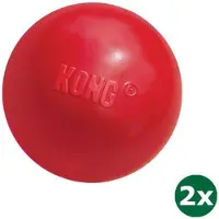 Kong bal met gat rubber 2x 6,5x6,5x6,5 cm
