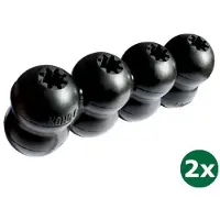 Kong extreme goodie ribbon zwart 2x 21,5x8,5x5,5 cm