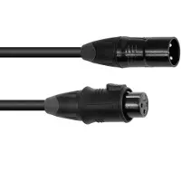 Eurolite DMX Kabel EC-1 IP65 3pol 3m sw - DMX-kabel