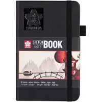 Sakura Schetsboek 80 witte vellen 90x140mm zwart | 5 stuks