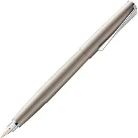 Lamy studio Palladium vulpen - universele vulpen in elegant, volledig metalen lichaam - 14 kt. gouden penpunt, gedeeltelijk geplatineerd & in lijndikte F - incl. inktpatroon T 10 blauw