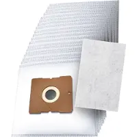 DParts 20x stofzuigerzakken met 1 filter geschikt voor Nilfisk Coupe - Go - One - Compact - Coupe Neo - Parquet - Special - GM 100 - GM 150 - Sprint - Action - Bravo stofzuiger stofzakken series