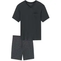 Schiesser Pyjama Short charcoal 181153 56/XXL