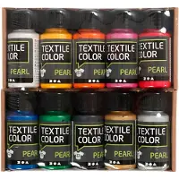 Creativ Company CC Textile Color Pearl Set 10 kleuren