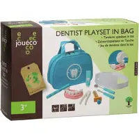 Basic Joueco Houten Tandarts Speelset voor Kinderen - Inclusief Tandenborstel, Spuitje en Meer - Geschikt vanaf 3 Jaar