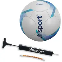 Uhlsport Voetbal Motion Synergy Wit/deep blue/cyaan 4
