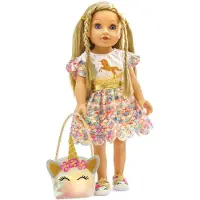 Heless poppen ballerina schoenen eenhoorn 30-34cm glitter.