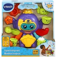Vtech Spetterpret Badoctopus - Badspeeltjes - Badspeelgoed Baby - Rustgevende Melodietjes & Liedjes - Cadeau - Speelgoed 1 tot 5 Jaar