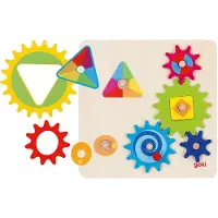 Goki TANDWIELSPEL, 10-delig, hout, 2+