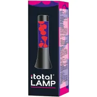 Itotal Lavalamp zwart/paars/roze, 30cm