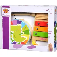 Eichhorn Houten Trommel en Xylofoon Muziekset, 3dlg.