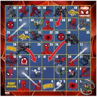 Nobrand Het Schlangen en Ladders spel met Spider-Man