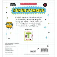 Rebo Productions Rekensommen 4+ - Schuif en ontdek antwoorden - Hardcover