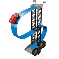 Gearbox Magnetische Racebaan - 0,5 Meter Hoog - 12 Onderdelen - Inclusief Auto - Blauw