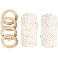 Adlibris CC Hobbyset Macramé Tafeldecoratie Off-white