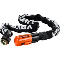 Kryptonite Evolution 1012-ketting met Geïntegreerd Slot – ART-3 Kettingslot Fiets – Fietsslot Ketting Elektrische Fiets – 120 cm – Staal – Zwart