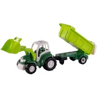 Cavallino Toys XL Tractor Groen met Kiep Aanhangwagen, 86,5cm