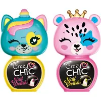 Clementoni crazy chic nagellak geel/roze, 2st.