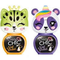 Clementoni crazy chic nagellak oranje/paars, 2st.