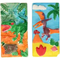 Lobbes Speelgoed Gips Gieten Koelkast Magneten Dino