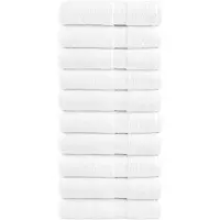 vidaXL Handdoeken SOLUND 10 st 600 g/m² 50x100 cm wiit