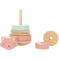 Trixie Houten Stapeltoren - Mrs. Cat - Houten stacking toy - Educatief speelgoed - Voor Jongens & Meisjes - Kat