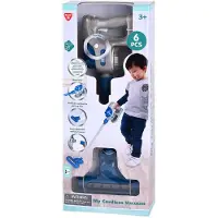 Playgo Draadloze Stofzuiger Grijs Blauw - 6dlg.