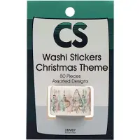 Colorations - washi stickers - kerst thema, 80st.