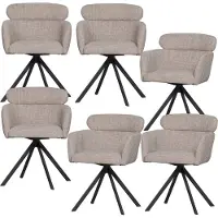 Woood eetkamerstoel (set van 6) Fenne