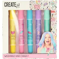 Canenco Create It! - Haar Krijt Pennen Set - 5 stuks