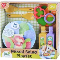 Playgo Play salade speelset biologisch plastic 20-delig kinderspeelgoed.