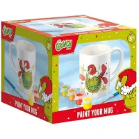 Totum the Grinch - inkleur mok beker beschilderen - knutselset incl. 5 kleuren verf en penseeltje - creatief speelgoed jongens meisjes cadeautip