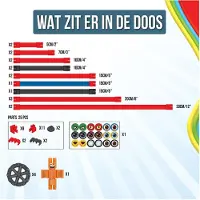 Clics - Wiggly Roadster - Flexibele Bouwstaafjes - Speelgoed 5,6,7,8 Jaar Jongens en Meisjes- Constructie Speelgoed- Montessori Speelgoed- Educatief Speelgoed