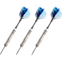 Eddy Toys Dartpijlen - 9x stuks - in opberg etui - 24 grams - darten pijltjes