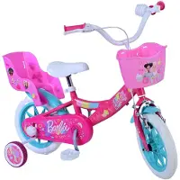 Volare Barbie Kinderfiets - Meisjes - 12 inch - Roze - Twee Handremmen