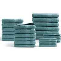 DoubleDry Hotel handdoeken 30-delig set 100% katoen 500 g/m2 zacht &