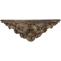 Clayre & Eef Wandplank 73x21x29 cm grijs keramisch materiaal
