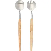 Krumble Saladebestek - Hout - RVS