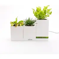 DesignNest LeGrow TG-P3 - Plantenpot - Smart Garden - Oplaadstation - 3 Potjes
