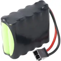 AccuCell Batterij geschikt voor Roma 4511670, NiMH batterijpakket, 12V, 800mAh, 9,6Wh, afmetingen F2x5, met kabel en stekker