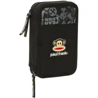 Big Buy Cooking Dubbele etui Paul Frank Join the fun Zwart 12.5 x 19.5 x 4 cm (28 Onderdelen)