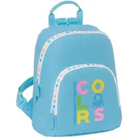 Safta Benetton Mini 9.75l 22x39x10 Cm Backpack Blauw Kinderen
