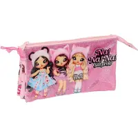 Big Buy Cooking Dubbele pennenhouder Na!Na!Na! Surprise, kleur roze, afmetingen 22 x 12 x 3 cm