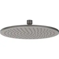 Ivy Aia Hoofddouche Medium 25cm - Geborsteld Metal Black PVD - Messing - Kranen, Douchekranen, Hoofddouches - 8718835180799 - Kranen, Douchekranen, Hoofddouches