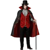 Atosa Vampire Men Costume Rood M-L Kinderen