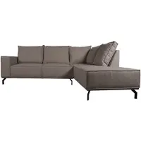 Home67 Hoekbank ron boucle brown 15 rechts