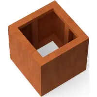 Geroba Quadra vierkante plantenbak cortenstaal L40 x B40 x H40 cm