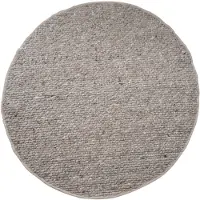 Veer Carpets Vloerkleed steve donker beige rond ø160 cm