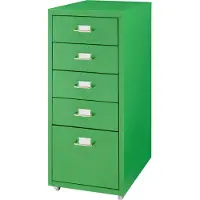 En.casa Kantoorkast Kökar ladekast op wielen 69x28x41 cm appelgroen []