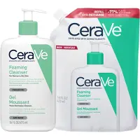 CeraVe Schuimende Reinigingsgel + Navulling - voor normale tot vette huid - 473ml